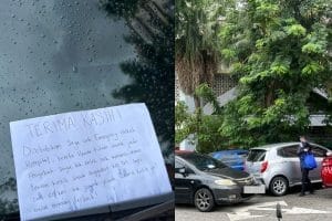 Honda City Double-Parked, Individu Terpaksa Guna Servis e-hailing ke Hospital