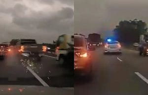 Pemandu Hilux Lempar Objek Besi Berjaya Ditahan, Positif Dadah