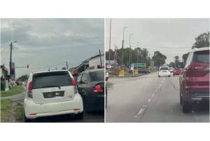 Pemandu Myvi Putih Diburu, Memandu Secara Merbahaya