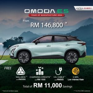 Pembelian 2,000 Pertama Omoda E5 Bakal Nikmati Pakej Eksklusif Bernilai RM11,000