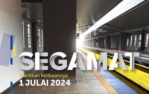 Perkhidmatan Tren Elektrik ETS Bakal Tiba di Segamat, Johor Bermula 1 Julai Ini