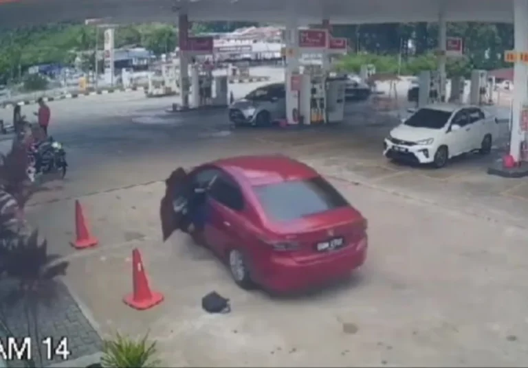 Suspek Larikan Honda City di Stesen Minyak Ditahan – Miliki Rekod Jenayah Melampau, Narkotik
