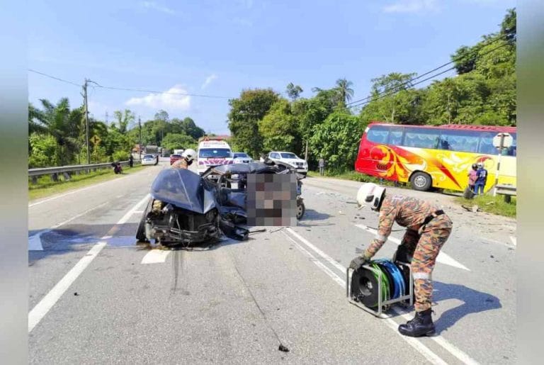 Ibu Maut, Nahas Kemalangan Bersama Sebuah Lori dan Treler