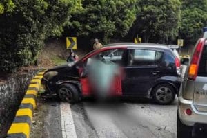 Pemandu e-hailing Maut, Kereta Terbabas di Genting Highlands