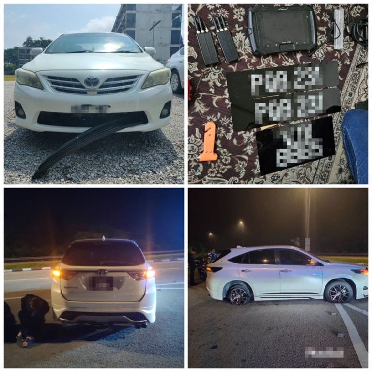 Tiga Penjenayah Pandu Lawan Arus, Akhirnya Tumpas Selepas Dikejar Polis 20 KM