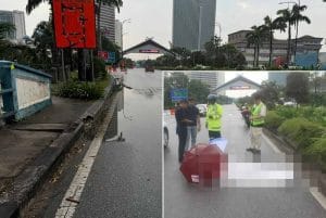 Seorang Lelaki Maut, Terbabas Selepas Elak Lopak Air
