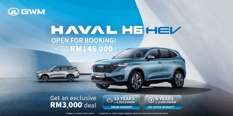 Tempahan GWM Haval H6 Hybrid Dibuka, Anggaran Harga RM145,000 – Model CKD Pertama dari GWM