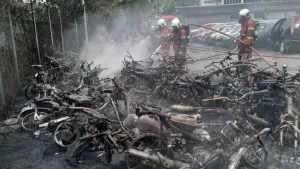 130 Motosikal dalam Depoh Simpanan DBKL Terbakar