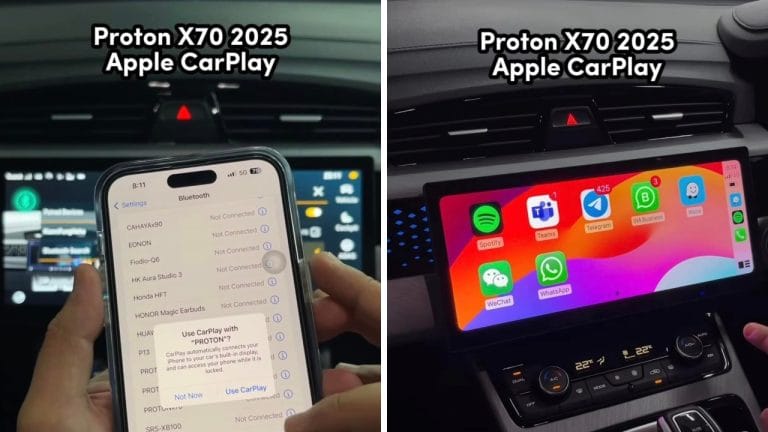 Proton X70 Facelift 2025 Kini Menerima Sambungan Android Auto dan Apple CarPlay