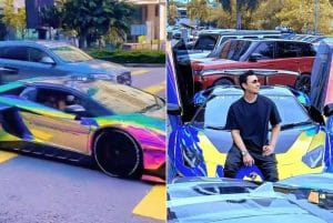 Dua Kenderaan Berlanggar, Berpunca dari Melihat Lamborghini Milik Syamsul Yusof