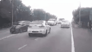 Lelaki Pandu Lawan Arus, Tiga Kenderaan Terbabit Kemalangan