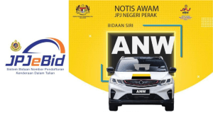 JPJ Perak Buka Bidaan Nombor Plat Siri ‘ANW’, Bermula 20 Februari!
