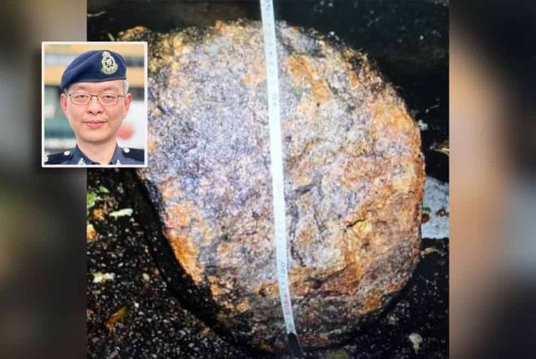 Penunggang Motosikal Maut, Terkena Bongkah Batu Seberat 50kg