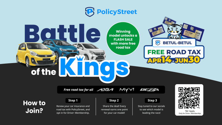 PolicyStreet Lancar Kempen Battle of The Kings untuk Pemandu Myvi, Bezza dan Axia!