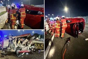 Tiga Lelaki Maut, Kereta Rempuh Pembahagi Jalan di Lebuhraya KL – Seremban