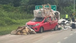 Pemandu Perodua Axia Merah Tular Bawa Muatan Berlebihan, Dakwa Ada Masalah Jiwa
