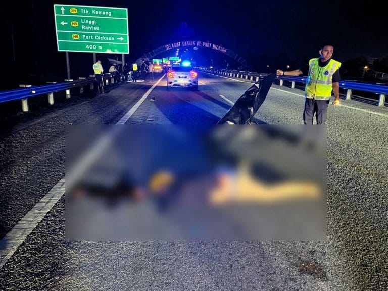 Penunggang Motosikal Maut dalam Nahas Kemalangan 3 Buah Motosikal di Port Dickson