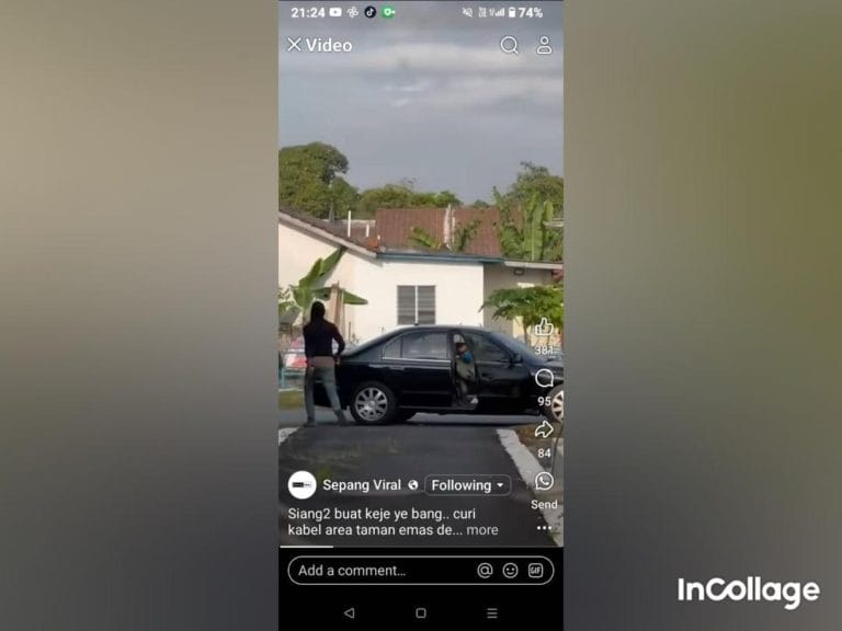 Tular Video Tiga Lelaki Curi Kabel di Dengkil, Kini Diburu Pihak Polis
