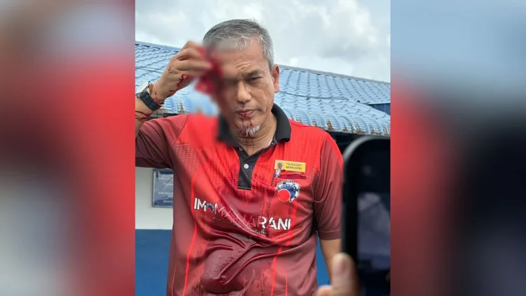 Guru Sekolah Memandu Cedera Diserang Penunggang Motosikal Di Tengah Jalan