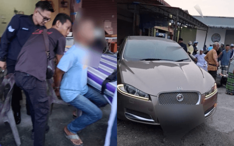Taktik Curi Kabel Guna Jaguar Kantoi, Suspek Dicekup Lepas Kemalangan