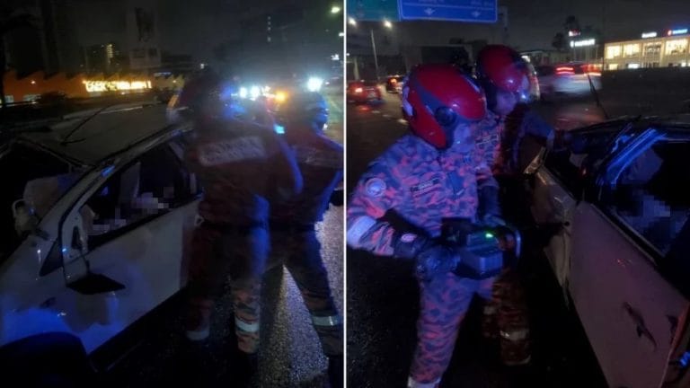 4 Cedera Dalam Kemalangan di Lebuhraya Persekutuan Awal Pagi Tadi