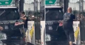 Tular Pemandu Vellfire dan Pemandu Bas Bergaduh di CIQ Johor, Disyaki kerana Masuk Laluan Bas