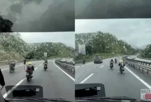 Aksi Bahaya Atas Lebuhraya, Lima Remaja Halang Ambulans Ditahan