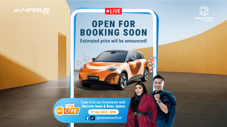Proton e.MAS 5 Dibuka Untuk Tempahan, Harga Anggaran Mampu Milik?