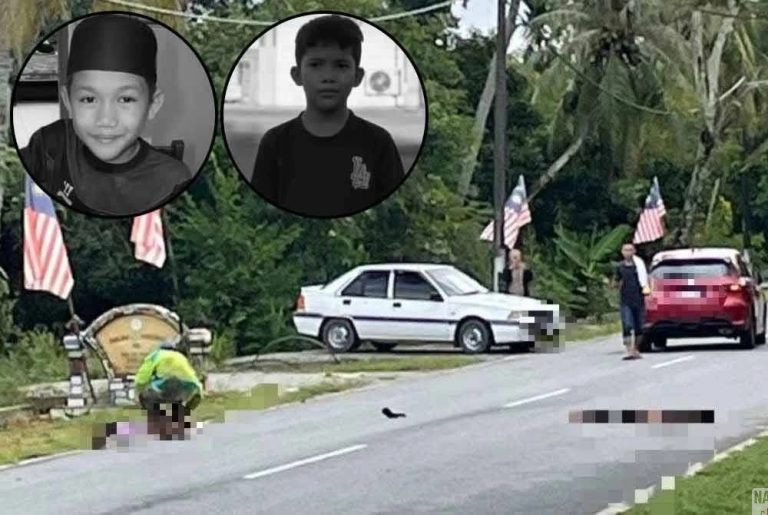 Dua Kanak-Kanak Maut Dirempuh Kereta Ketika Berbasikal di Kampung Sedaka Tengah