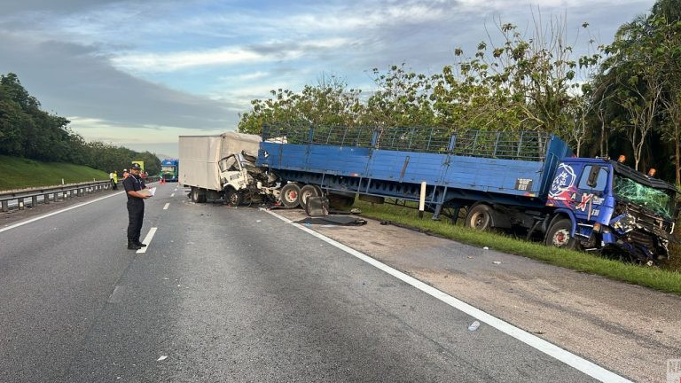 Dua Maut Dalam Rempuhan 3 Kenderaan Berat Di Lebuhraya