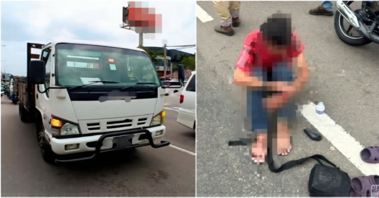 Menyelit Diantara Lori, Ibu Maut Digilis Ketika Dibonceng Anaknya