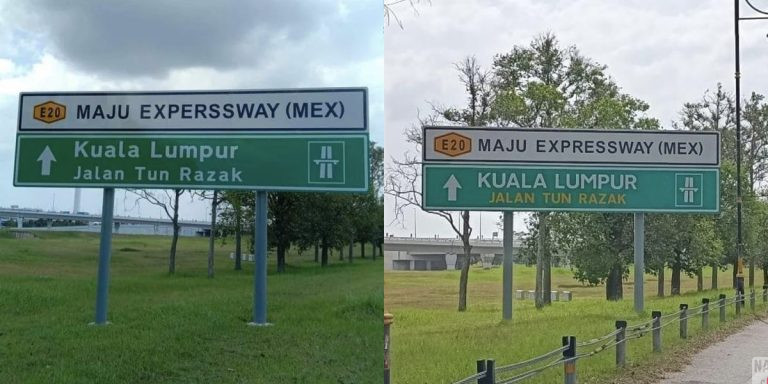 Papan Tanda MEX Dieja Salah Jadi Tular, Pihak Lebuhraya Telah Ambil Tindakan Dengan Segera