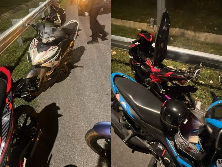 Dua Sahabat Maut Selepas Motosikal Bertembung Ketika Tukar Lorong di Lebuhraya WCE