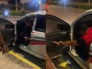 Wanita Menjerit Minta Tolong Dari Dalam Kereta!