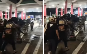 Perodua Aruz Terbabas Ngeri Di Plaza Tol Sungai Dua, Pemandu Terkorban