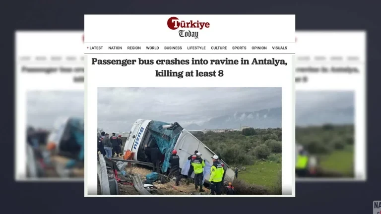 Bas Terjunam ke Dalam Gaung di Lokasi Pelancongan Turkiye, 8 Maut