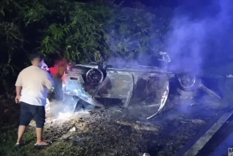 Kereta Terbakar Kluang: Pemandu Maut, Dua Kanak-kanak Cedera Dalam Kemalangan Ngeri