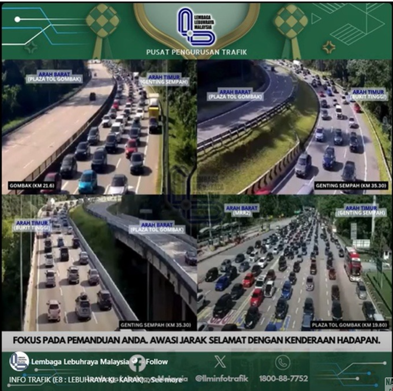 Trafik Ke Pantai Timur Dan Utara Mula Sesak Pagi Ini