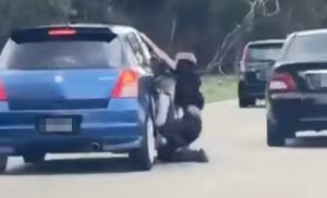 Lelaki Tular Berpaut Pada Kereta Bekas Isteri Ditahan Polis, Positif Dadah