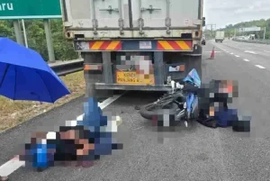 Remaja Maut Langgar Lori Rosak di PLUS, Perjalanan Hantar Kasut Bertukar Tragedi