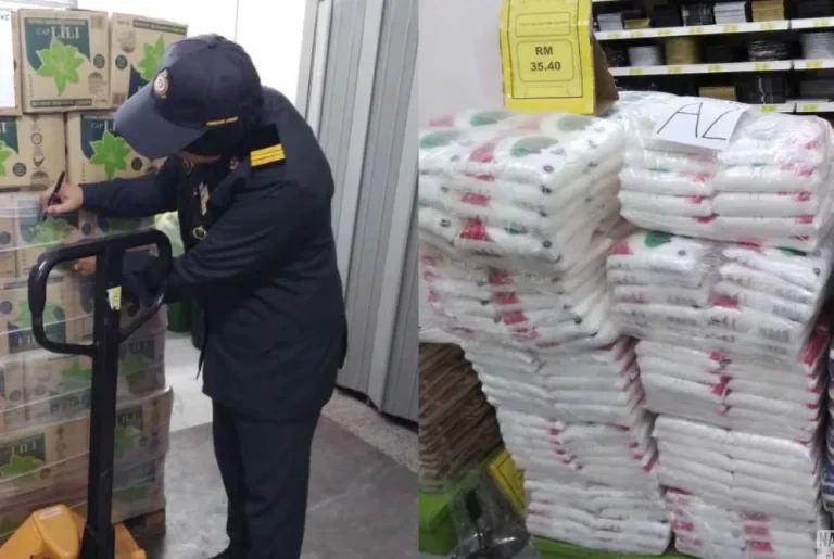 Rampasan Tepung dan Gula Slim River: Lebih 8 Tan Barang Kawalan Disita Tanpa Kebenaran