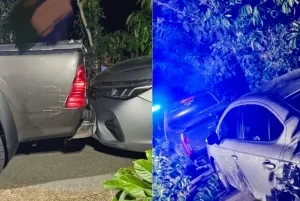 Kereta Polis Dilanggar Suspek, Dua Tembakan Dilepaskan Dalam Kejaran Di Tanah Merah