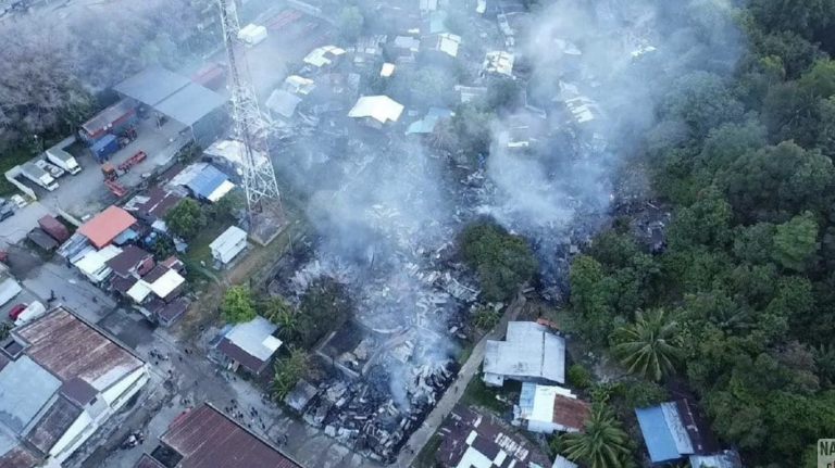 30 Rumah Musnah Dijilat Api Dalam Kebakaran Di Sandakan