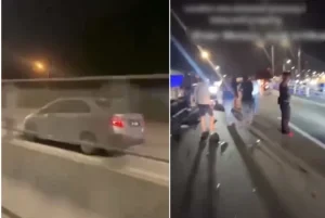 Pemandu Mabuk Lawan Arus 3.5KM, Penunggang Motosikal Parah Dirempuh Di Klang