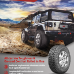 Tayar General Tire Tayar 4x4 Grabber AT6 pada trak pikap SUV