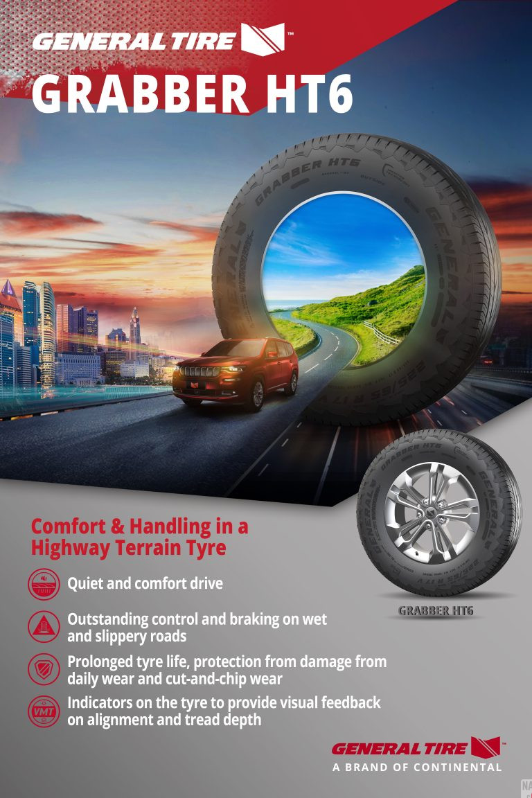 General Tire Tayar SUV Grabber HT6 untuk keselesaan lebuhraya