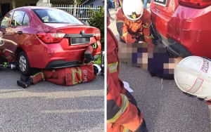 Warga Emas Maut Dirempuh Kereta Sendiri Selepas Dipercayai Terlupa Tarik Brek Tangan