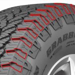 Corak bunga General Tire Tayar 4x4 Grabber AT6 Continental