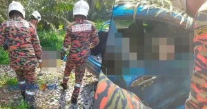 Lima Sekeluarga Terkorban Selepas Kereta Hilang Kawalan Dan Rempuh Paip