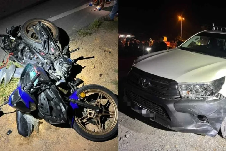 Hilux Potong Garisan Berkembar, Penunggang Motosikal Maut